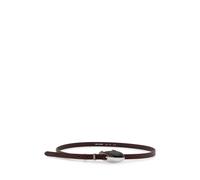 Diesel - Thin Leather Belt - - Accessories - Donna - Marrone - 80 CM