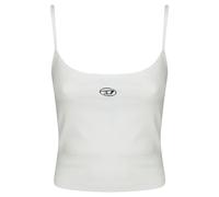 Diesel - Top a Costine con Oval D Metallico - - Tops - Donna - Bianco - M