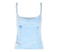 Diesel - Top Aderente con Spalline Sottili - - Tops - Donna - Blu - M