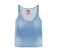 Diesel - Top Scollo Rotondo - - Tops - Donna - Blu - S