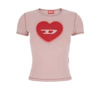 Diesel, ,Tops ,Donna ,Rosa ,M T-uncuties Heart Logo T-Shirt