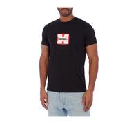 Diesel, ,Tops ,Uomo ,Nero ,S T-shirt a Maniche Corte Contemporanea