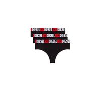 Diesel UFST-Stars-THREEPACK Mutandine a Perizoma, Nero, L Donna