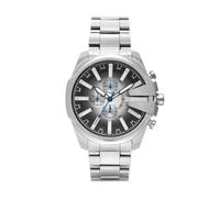 DIESEL Orologio analogico 'MEGA CHIEF' nero / argento, Taglia One Size