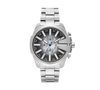 DIESEL Orologio analogico 'MEGA CHIEF' nero / argento, Taglia One Size