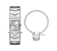 Diesel Uomo Orologio Closer in Acciaio Inossidabile Argento e Bracciale, Set