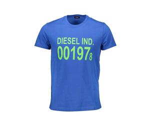 Diesel - Urban Jungle Magliette in Cotone Blu - - Tops - Uomo - Blu - M