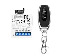 DieseRC 433 Mhz Universal DC 12V 1CH Interruttore di controllo remoto wireless Modulo ricevitore relè RF, codice di apprendimento EV1527 Telecomando fai da te