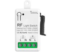 DieseRC Interruttore della luce wireless, ricevitore relè da 10 A, AC 220 V 230 V 240 V, lungo raggio, on/off per apparecchi CA