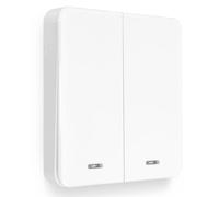 DieseRC Interruttore di illuminazione senza fili, 86 interruttore di sicurezza RF per pannello murale, installazione facile senza cablaggio