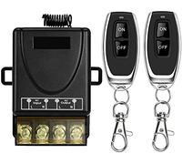 DieseRC Interruttore luce telecomando senza fili 433Mhz AC 220V 230V 30A ricevitore relè e 2 trasmettitori Radiocomando per pompa acqua leggera Elettrodomestici Irrigazione agricola