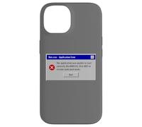 Diet.exe - Funny PC Application Food Error Message Vintage Custodia per iPhone 14