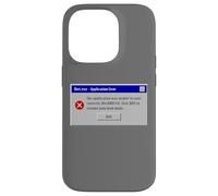 Diet.exe - Funny PC Application Food Error Message Vintage Custodia per iPhone 14 Pro