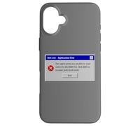 Diet.exe - Funny PC Application Food Error Message Vintage Custodia per iPhone 16 Plus