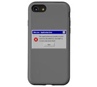 Diet.exe - Funny PC Application Food Error Message Vintage Custodia per iPhone SE (2020) / 7/8