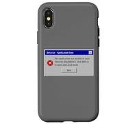 Diet.exe - Funny PC Application Food Error Message Vintage Custodia per iPhone X/XS