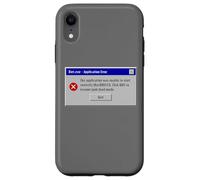 Diet.exe - Funny PC Application Food Error Message Vintage Custodia per iPhone XR