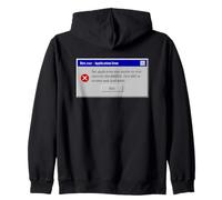 Diet.exe - Funny PC Application Food Error Message Vintage Felpa con Cappuccio