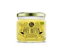 DIET-FOOD Beurre clarifié Ghee bio - beurre de cuisson, friture et pâtisserie - bocal en verre à bouchon - ghee de vache 300 g