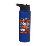 Dieta Nutrizione Pasto Prep Sano Mangiare Perdita di Peso Stainless Steel Insulated Water Bottle