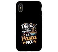 dieta può aspettare la pasta no cucina italiana Custodia per iPhone X/XS