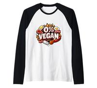 % Dieta vegana carnivoro Keto Paleo chetogenico Zero Low Carb Maglia con Maniche Raglan