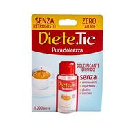 Diete.Tic, Dolcificante Liquido Zero Calorie, Formato Comodo e Pratico da 50 ml, Senza Glutine, Senza Conservanti e Aspartame, Ottimo per Dolcificare Bevande Calde e Fredde, Yogurt, Macedonie e Dolci