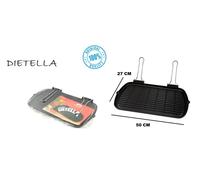 DIETELLA BISTECCHIERA GHISA 27x50 RIGATA ILSA GRIGLIA ANTIAD CARNE PESCE 7 2024
