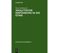 Dieter Birnbacher Analytische Einführung in Die Ethik (Copertina rigida)