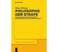 Dieter Hüning Philosophie der Strafe (Copertina rigida)