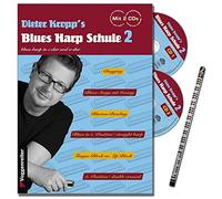 Dieter Kropp S BLUES Harp école Band 2 - La poursuite des Techniques de jeu de Succès de la Blues Harp école, l'articulation et formung sonore - avec 2 CD et crayons de Musique