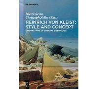 Dieter Sevin Heinrich von Kleist: Style and Concept (Copertina rigida)