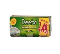 Dieterba Omogenizzato Nasello 3 Vasetti da 80 g
