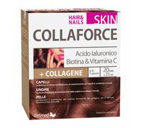Collaforce Skin Hair & Nails Acido Ialuronico Biotina e Vitamina C 20 Fiale