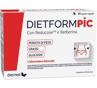 Dietmed DietForm Pic 30 Capsule Vegetali Perdita di Peso Grassi Glucosio