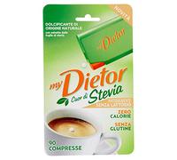 Dietor - Mydietor Cuor Di Stevia Dolcificante Naturale Con Estratto Di Stevia 0 Kcal, Senza Glutine E Senza Lattosio - Blister Da 90 Compresse
