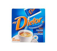 Dietor - MyDietor Dolcificante Naturale 0 kcal con Eritritolo, Senza Glutine, Senza Aspartame - 12 Box da 40 Bustine