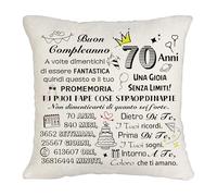 Dietro Di Te&A Volte Dimentichi Di ti Essere Fantastica'Copricuscino 70°Compleanno Copertura del Cuscino Per le Donne 70 Anni di Regalo Cuscino Decorazione Regalo Compleanno per Sorelle Mamma 45x45