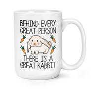 Dietro Every Great Persona C'È un Grande Coniglio 426ml Grande Tazza Pazzo Donna