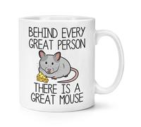Dietro Every Great Persona C'È un Grande Mouse 284ml Tazza Animale Divertente