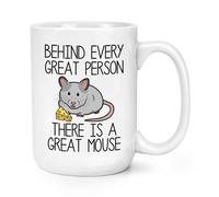 Dietro Every Great Persona C'È un Grande Mouse 426ml Tazza Animale Divertente