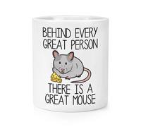 Dietro Every Great Persona C'È un Grande Mouse Trucco Pennello Matita Pentola