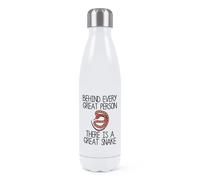 Dietro Every Great Persona C'È un Grande Serpente Parete Doppia Acqua Bottiglia