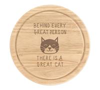 Dietro Every Great Persona È Un Cat Rotondo Tagliare Tagliere per Formaggio