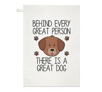 Dietro Every Great Persona There Is A Ottimo Cane Strofinaccio Animale Funny