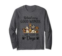 Dietro Ogni Brava Donna Ci Sono Molti Cani Maglia a Manica