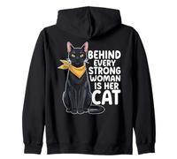 Dietro Ogni Donna Forte Ci Sono Le Sue Donne Felpa con Cappuccio