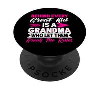 Dietro ogni grande bambino c'è una nonna che gli lascia infrangere le regole PopSockets PopGrip Adesivo