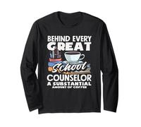 Dietro Ogni Grande consulente Scolastico caffè Maglia a Manica