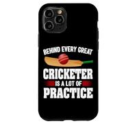 Dietro ogni grande giocatore di cricket c'è un sacco di cricket pratica Custodia per iPhone 11 Pro